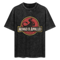 Oversize Cotton Graphic T-Shirt - Round Neck Short-Sleeve, Dungeon Crawler Carl LitRPG DCC Posse Bookish Y2K Streetwear, Custom Fashion Gradient Fabric, Casual Sports Top for Beach, Princess Donut Mongo Is Appalled Print Gift